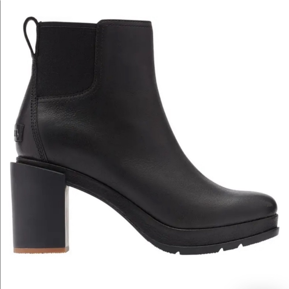 Sorel Blake Waterproof Chelsea Black Leather Boots 8.5